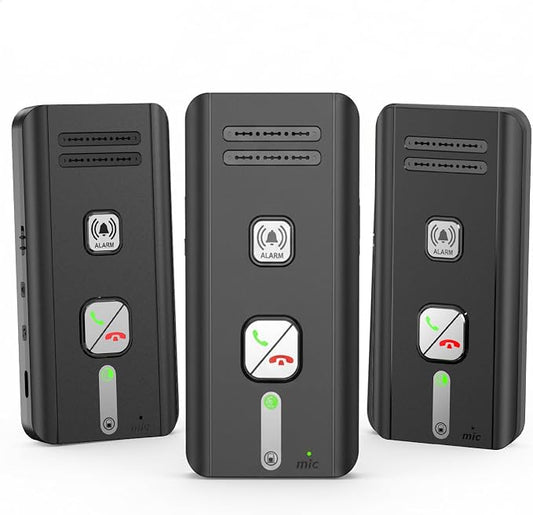 Home Intercom System Wireless 3 Pack, Expandable to 6 Units, Room-to-Room Communication, 1600ft Long Range, Auto Answer, Magnetic Wall Mount, 30-Day Battery, for Elderly Parents, Office, Indoor Use.