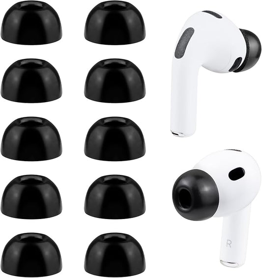SOULWIT 5 Pairs Memory Foam Eartips for AirPods Pro 3 (3rd Generation 2025), Pro3 Replacement Earbud Ear Tips Accessories (Black/XS)