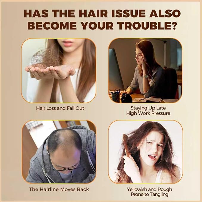 Laser Hair Growth Comb - FDA Cleared 650nm LLLT Red Light Therapy for Thinning Hair Regrowth, Vibrating Scalp Massager Promotes Fuller, Thicker Hair Rechargeable for Men & Women - Black