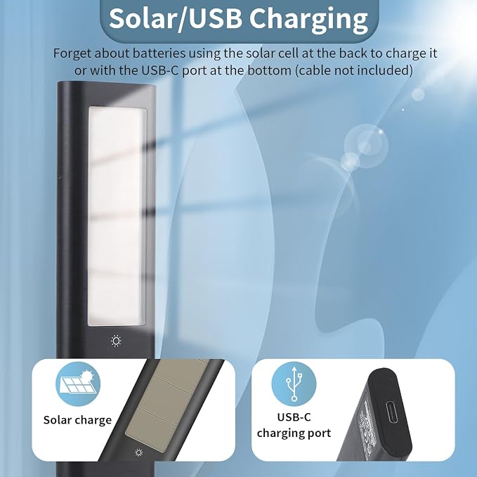 Rechargeable Solar Remote Replacement for Samsung Smart TV, Solarcell, USB-C/Type C Fast Charging, Voice&BT, Compatbile with Samsung Remote Control for Smart TV 2025-2018