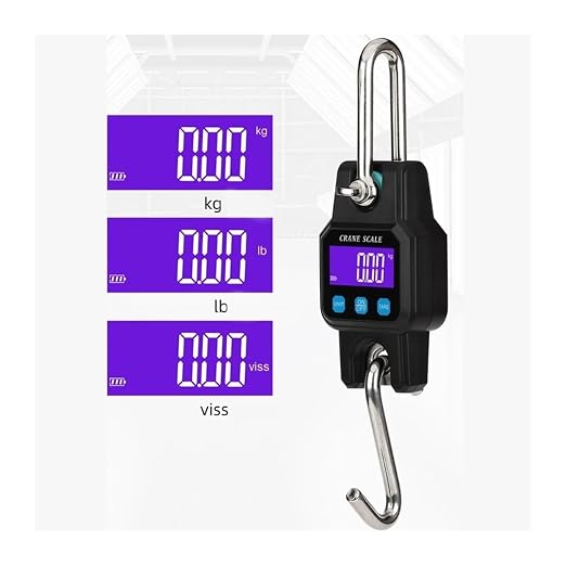 Hanging Scale, Digital Hanging Scale 660 LBs 300KG,Heavy Duty Waterproof Fish Portable Crane for Lugga Weight Dropship for Gym,Hunting,Travelling(Orange)
