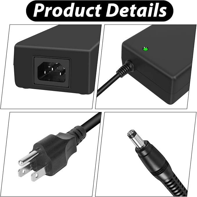 54V Power Supply Adapter for CISC Meraki MX68 Series Routers, Compatible with MA-PWR-100WAC 640-76010