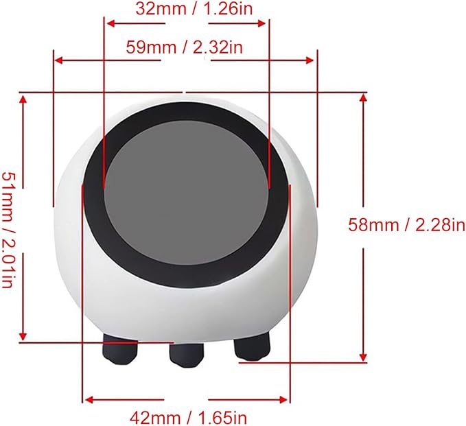 AI Desk Robot Companion, DeepSeek AI Powered Robot Toy with Bluetooth 5.0, 1.28 Inch Screen, WiFi, Weather, Clock, Video, Music Playback, Toy for Adults Kids