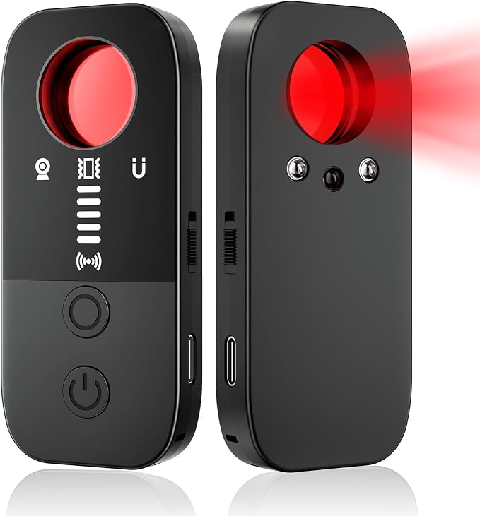Hidden Cameras Detectors, RF Signal Detector Privacy Pen, Camera Finder Bug Scanner with 4 Sensitivity Levels, GPS Tracker for Travel Hotel Office