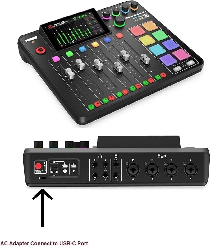 AC Adapter Compatible with Rode Rodecaster Pro II Podcast Production Console - RODECaster Pro 2