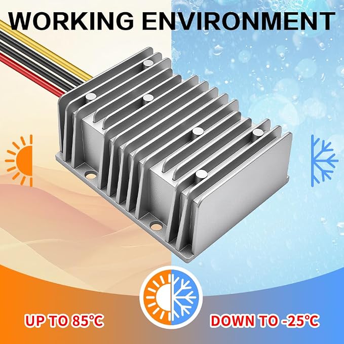 DC/DC Converter 12V Step Up to 24V, Boost Converter 20A 480W Voltage Regulator, 24Volt Transformer, Power Supply Module Boost Transformer for Car Truck Vehicle Boat