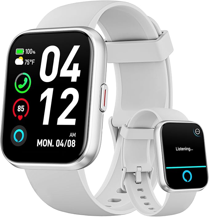 Smart Watches for Women Men, 1.85" HD Smartwatch Compatible iPhone/Samsung/Android (Answer/Make), Fitness Tracker Watch with Heart Rate/Sleep Monitor, Smart Watches 3ATM Waterproof 120+ Sport Modes