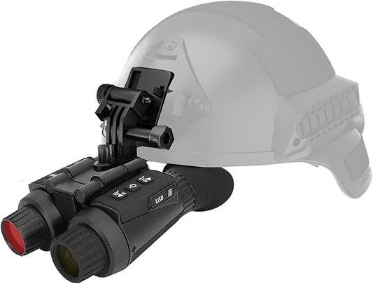 4K Head-Mounted Night Vision Goggles, Nightvision Scope Infrared Goggles & Binoculars for Adults, Infrared NVG, 1X to 8X Digital Zoom, for Hunting Camping