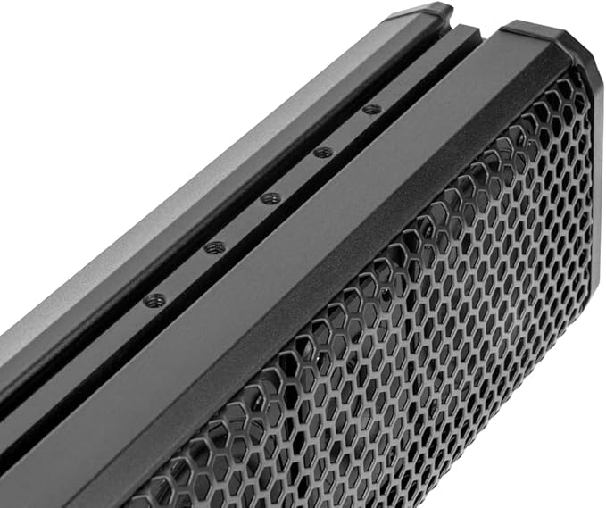 BELVA BASB26v2 26” 500W Amplified Weatherproof Bluetooth Soundbar for UTV/ATV/SxS/Golf Cart, 6-Speakers, Remote Control, Preset Equalizer, Fits 1.5" - 2" Roll Bars