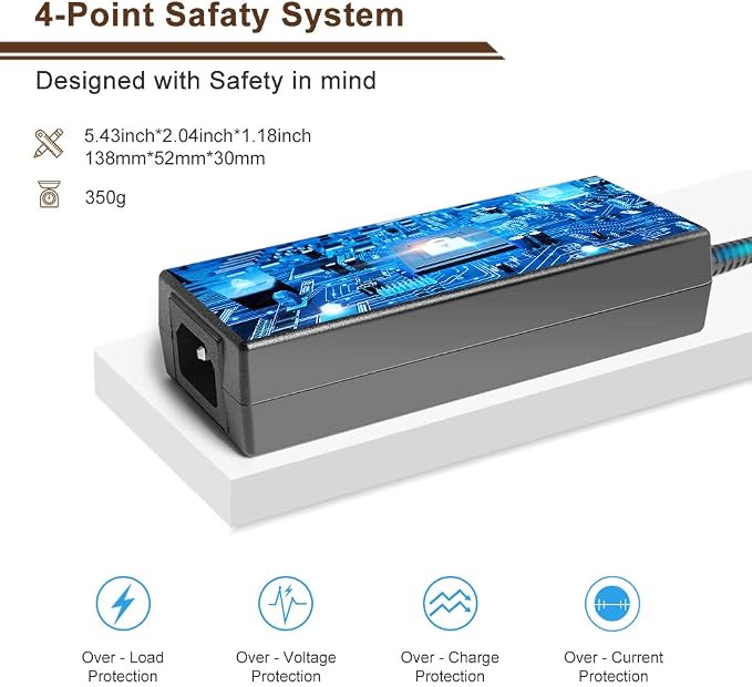 TAIFU 4-Pin 12V 8.33A - 9A Power Adapter for Synology Disk Station 4-Bay DS410 DS410j DS411 DS411J DS412 DS412 + DS416 DS418 DS918+ DS923+ DiskStation Network Storage NAS Server 12V DC Power Supply