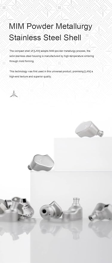Moondrop LAN HiFi Earphone Wired Earbuds IEM with 0.78mm 2Pin Detachable Cable Earbuds