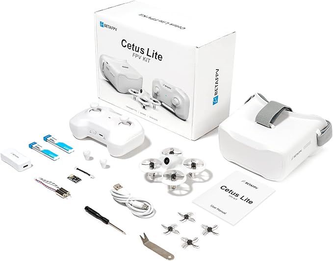 BETAFPV Cetus Lite FPV Drone Kit with Altitude Hold Self Protection Function 2 Speed Modes Support Simulator Ready to Fly Kit for FPV Beginners to Start Flying Indoor Outdoor- Frsky D8
