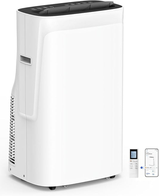 18000 BTU Portable Air Conditioners, AC Unit Portable with Dehumidifier & Heating, Quiet Portable AC for Bedroom, Window Vent Kit for Home Office, Inverter Air Conditioner Portable Cools 900 Sq.Ft