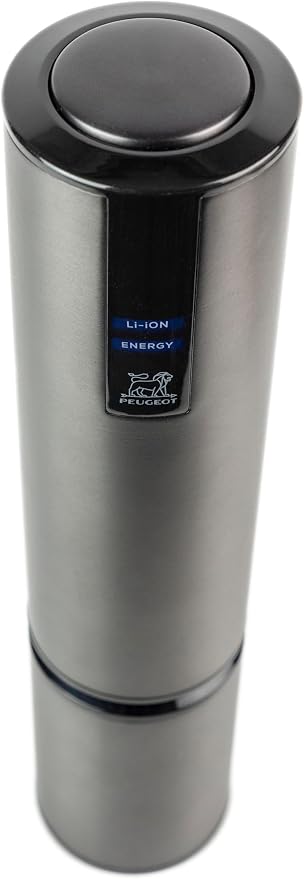 Peugeot Elis Touch Rechargeable Electric Corkscrew With Foil Cutter, Carbone