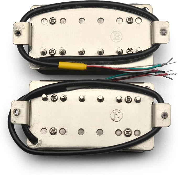 SAPHUE Alnico 2 Electric Guitar Pickup N-50 7-8K/B-52 8-9K Humbucker Alnico II Pickup Double Coil Pickup Guitar parts (Transparent)