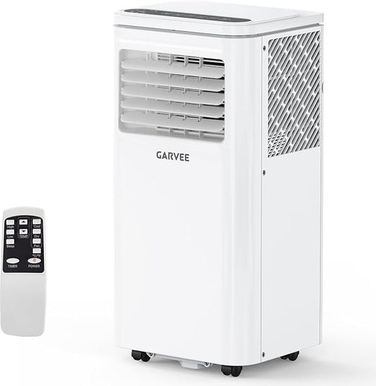 Garvee 10,000 BTU AC Unit, 3-in-1 Portable Air Conditioner with Cooling, Dehumidifier & Fan for Rooms up to 450 sq.ft, Remote Control, Sleep Mode, Timer & Window Kit
