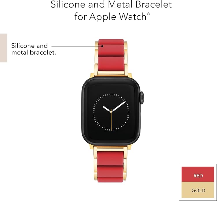 Anne Klein Silicone Adjustable Bracelet for Apple Watch
