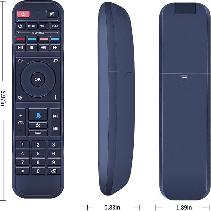 Voice Remote Replacement for 2026 Super Smart Box S7 Pro/Max/Ultra/ S7 Prime