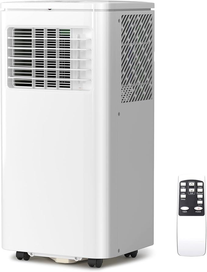 Antarctic Star 10000 BTU Portable Air Conditioner, 4-in-1 Free Standing Cooling AC Unit with Fan & Dehumidifier & Cools, Sleep Mode, 24H Timer, for Home/Kitchen/Office