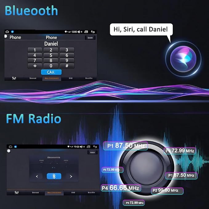 9" Android 15 Car Stereo for Dodge RAM 1500/2500/3500 2013-2018, Wireless CarPlay & Android Auto Touch Screen Radio, GPS Navigation, Bluetooth, Backup Camera, 2+32GB (Only Fit Manual AC)