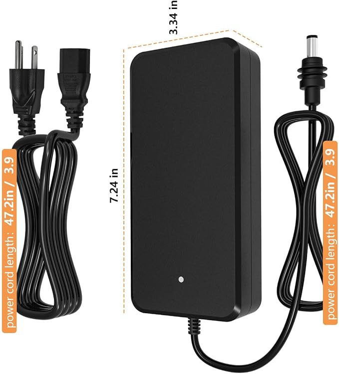 195W 57V 3.42A Power Supply Adapter for Starlink Gen 3 Standard and Mini System, 10FT Cable with Waterproof DC Plug
