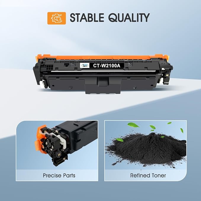 210A 210X Black Toner Cartridges Compatible for HP 210A 210X 210 Toner Cartridges Replacement for HP Color Laserjet Pro MFP 4301fdw 4301fdn Pro 4201dw 4201dn W2100A Series Printer (2 Black, with chip)