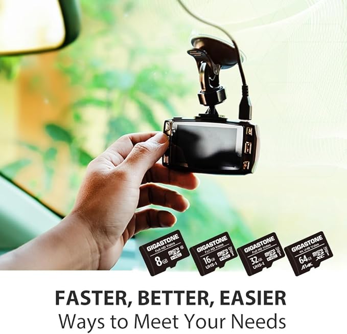 GIGASTONE 8GB 100-Pack Micro SD Card, Full HD Video, Surveillance Security Cam Action Camera Drone, 80MB/s Micro SDHC Class 10