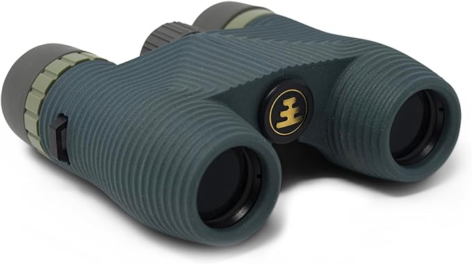 Nocs Provisions Standard Issue 8x25 Waterproof Binoculars, 8X Magnification, Bak4 Prism, Wide View Multi-Coated Lenses for Bird Watching, Hiking & Backpacking - Cypress Green II