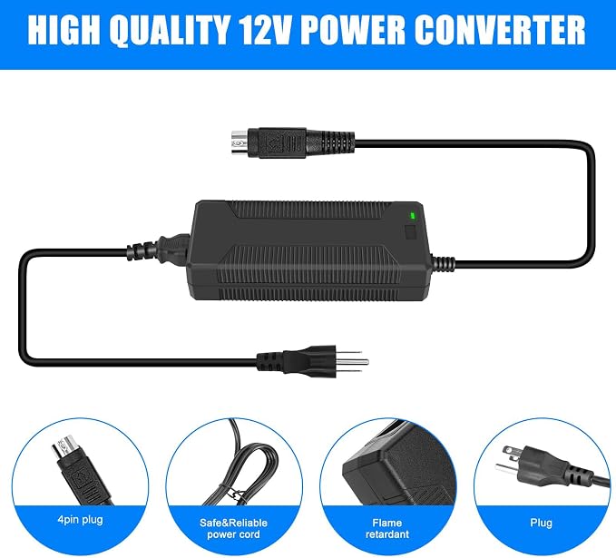 4 pin 48v Power supply/4-pin 48v 37500ma Power Supply adapterompatible with The FJ-SW2028A48003850, FJSW2028A48003850, and FJ-SW2028A48003750 Models from Fujia