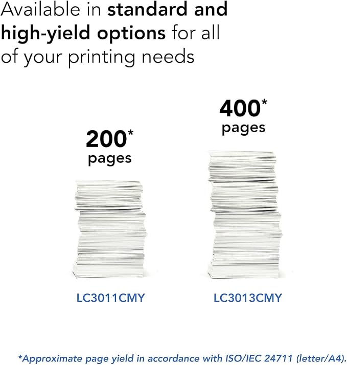 Brother Printer LC3013M Single Pack Cartridge Yield Up To 400 Pages LC3013 Ink Magenta