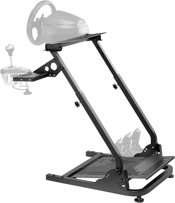 Grefinity Racing Wheel Stand，Height Adjustable Steering Wheel Stand Racing Simulator Cockpit for Logitech G920 G29 G923 G27 G25, Thrustmaster T300RS TX F458 T500RS T150 Xbox PS4 PS5 PC