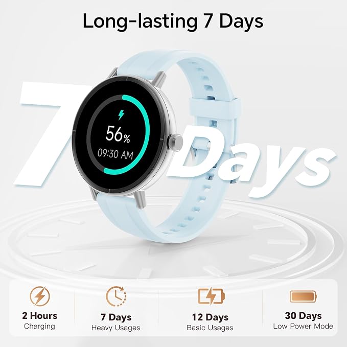 Smart Watches for Men Women,Smartwatch for iPhone/Samsung/Android,(Answer/Make Call),1.57" HD 43mm Fitness Tracker with Heart Rate/SpO2/Sleep Monitor,IP68 Waterproof,110+ Sport Mode,with 2 Bands