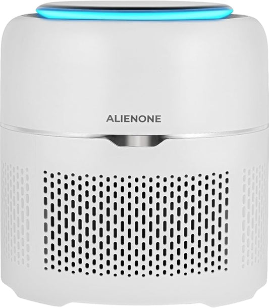 Small Air Purifier for Bedroom, Desk & Office, HEPA Filter, 3-Stage Filtration, Ultra-Quiet Sleep Mode, Compact Desktop Air Purifier for Home Dorm Travel, Pet Dander Dust Smoke, 300 Sq Ft