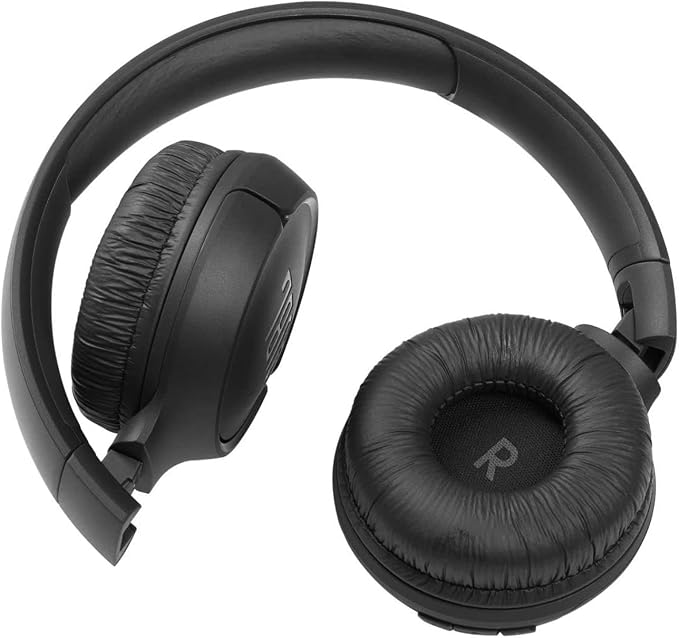 JBL Tune 510BT: Wireless Bluetooth On-Ear Headphones with Purebass Sound - with Cleaning Cloth - Black