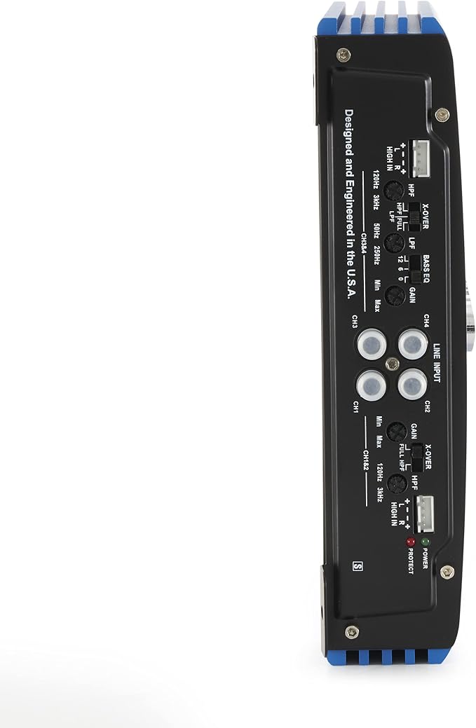 Crunch PDX-1000.4 PowerDriveX 1000 Watt 4 Channel Exclusive Blue A/B Car Stereo Amplifier