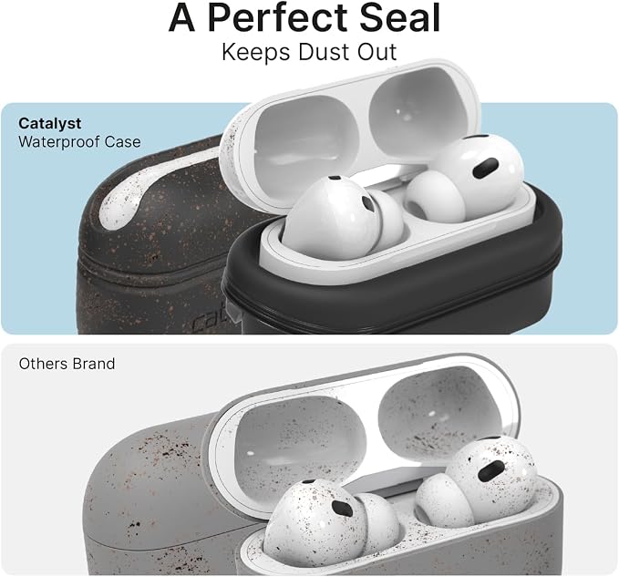 Catalyst Case for AirPods Pro 3, Waterproof IP67 & Drop-Proof Silicone Case Cover for Apple Airpod Pro 3, Wireless Charging Compatible, One-Piece Design with Carabiner for Active Lifestyles