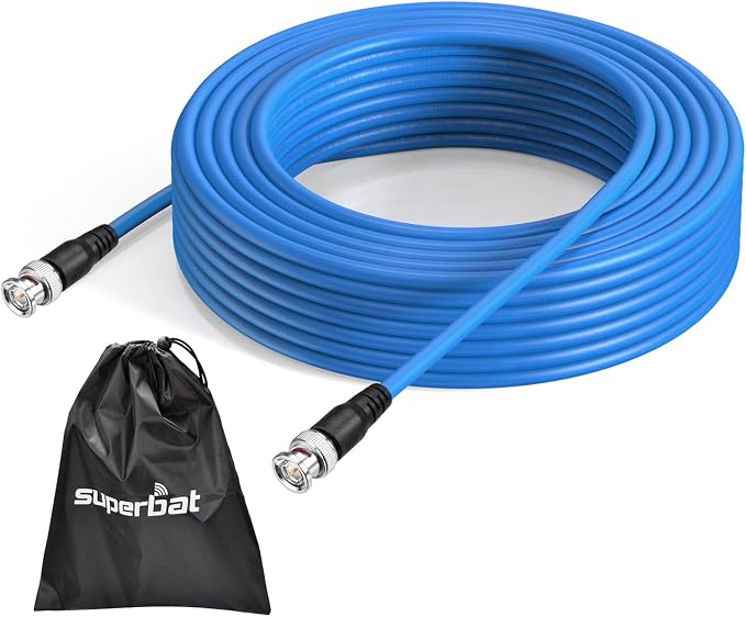 Superbat SDI Cable Long 75 Ohm BNC Cable 3G/6G/12G (Belden 1694A)，1-300FT, Support HD-SDI/3G-SDI/6G-SDI/4K/8K Video,Precision SDI Camera Wire (1Pcs)