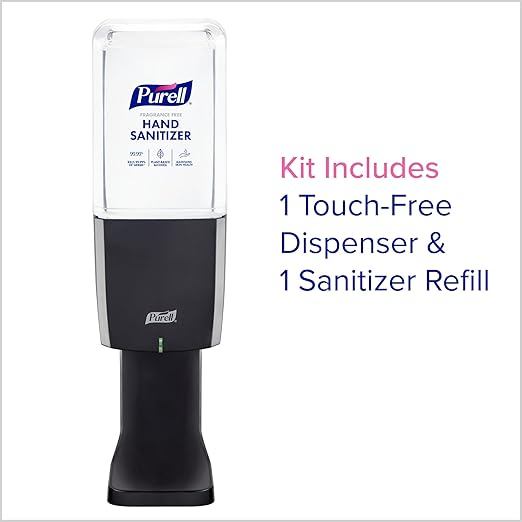 PURELL ES10 Sanitizer Starter Kit, Automatic Graphite Dispenser with 1200 mL PURELL Advanced Hand Sanitizer Foam Refill (Pack of 1) - 8353-1G