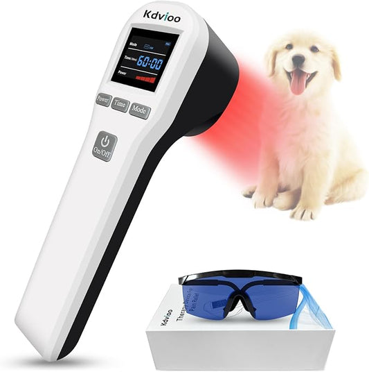 Dog Red Light Laser Therapy Device, 4x808nm+16x650nm, Cold Laser Therapy Devices for Pain Relief, Red Light Laser Therapy for Dog Arthritis, Home Vet Light Therapy Device for Dogs, Cats