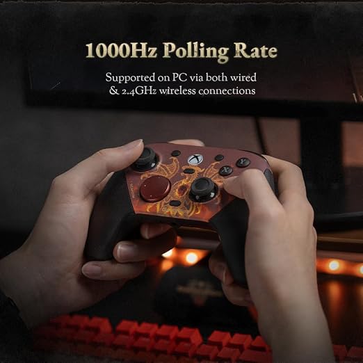 GameSir G7 Pro Wired Xbox Controller for Xbox Series X|S, TMR Sticks, Hall Effect Triggers, 4 Remappable Buttons, 1000Hz PC Mode, PC & Android Controller (Dragon’s Dogma II)