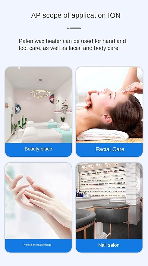 Single Pot Wax Warmer, Professional Electric Wax Heater Machine Facial Skin SPA Equipment with Adjustable Temperature Set