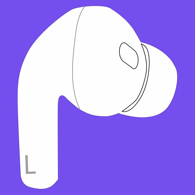 Meenova Genuine A2699, One Left Ear Side Replacement Only, OEM Single Left Earbuds, A2698, for Air Pro (2nd Generation) Lightning Version, Compatible with Original Pods Pro 2 Case EarPads, Not New