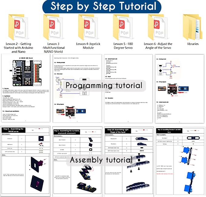 Robot Arm for Arduino, Smart Robot Building Kit That can Memorize and Repeat Movements for Beginners/Teens/Adults to Learn Electronic, Programming, Math and Science