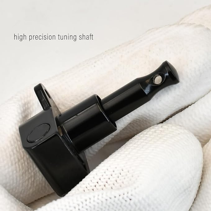 FXJXB 18:1 Guitar Tuning Pegs 3x3 Acoustic or Electric Guitar Tuning Keys Machine Heads Replacement Standard Guitar Tuners -Black(3R+3L)
