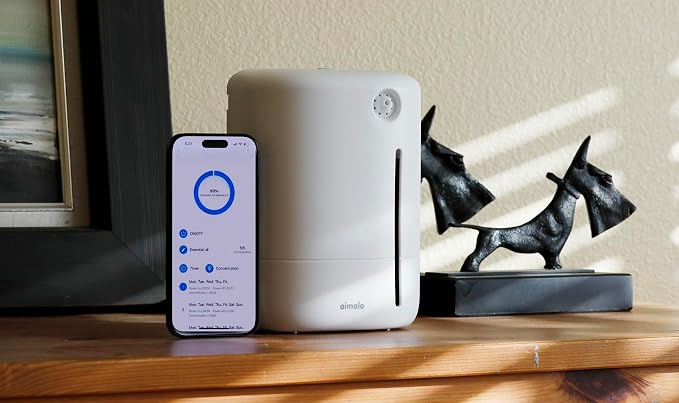 Waterless Essential Oil Diffuser, WiFi App Control, 200ml for Home/Office/Hotel Use