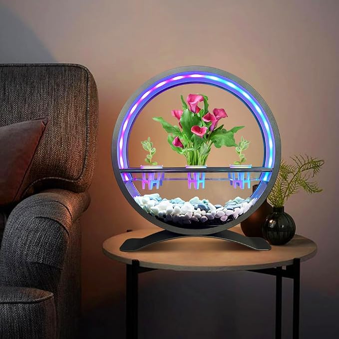 Led Decorations Atmosphere Lights Gifts for Mom Women Girls Kids RGB Color Changing Smart Led Table Ambient Plant Growth Lights APP USB Remote Control for Home Office Decor(Plant Not Included)