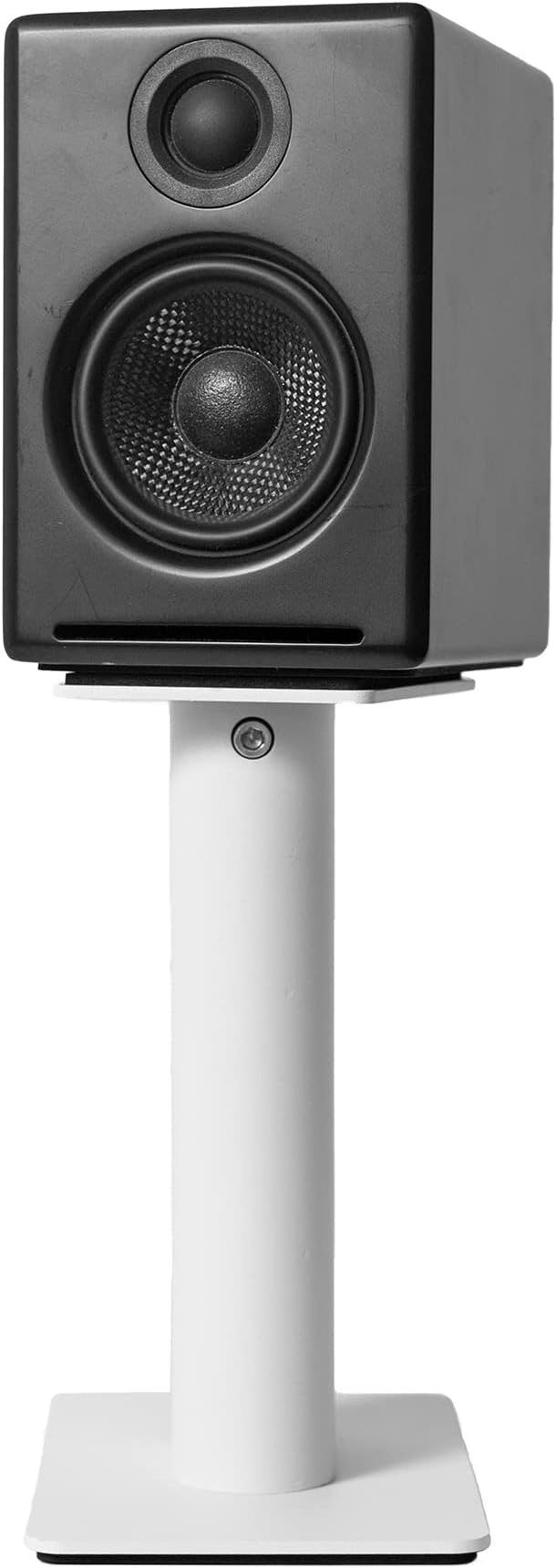 Kanto SP9W Desktop Speaker Stands for Small/Medium Bookshelf Speakers & Compact/Mid-Size 2”-4” Studio Monitors 8.3" Tall Pair White