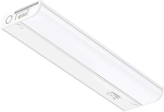 GETINLIGHT 12-inch Hardwired Only LED Under Cabinet Lighting, Daylight White(5000k), Dimmable, Matte White Finished, ETL Listed, IN-0201-11-WH-50