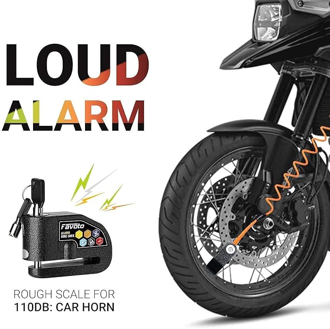 Favoto Bike Cover 29 inch Waterproof Outdoor Cover Disc Lock Alarm 110dB Alarm for Motorcycle Bikes e-Bikes