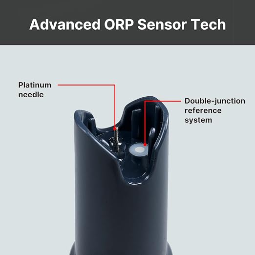 Apera Instruments GroStar Series GS4-P pH/EC/500ppm/700ppm/ORP 6-in-1 Combo Pen Tester Kit with Replaceable Double-Junction pH/EC Probe and ORP Probe for Hydroponics Water Quality Testing, Gen II